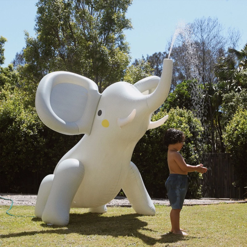 SunnyLife Φουσκωτό Παιχνίδι Νερού Giant Sprinkler Eli the Elephant Grey