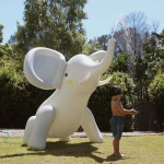 SunnyLife Φουσκωτό Παιχνίδι Νερού Giant Sprinkler Eli the Elephant Grey