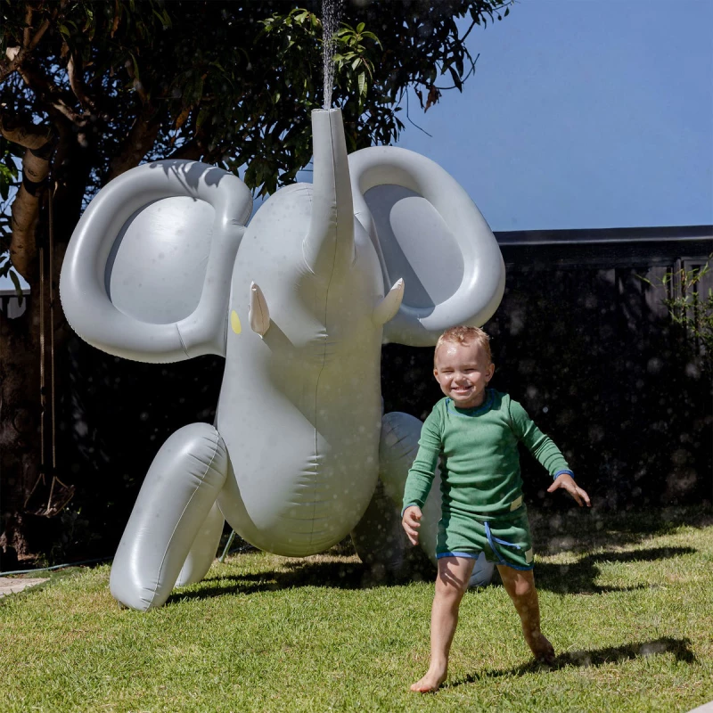SunnyLife Φουσκωτό Παιχνίδι Νερού Giant Sprinkler Eli the Elephant Grey