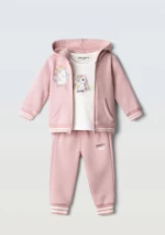 Σετ βρεφικό κορίτσι 3τμχ  ΕΒΙΤΑ 267506 "Unicorn Dream" ροζ
