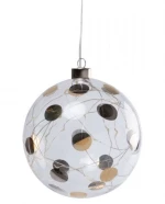 Χριστουγεννιάτικη Μπάλα Με Led Dots LBTRD0089907 Φ15cm Multi Raeder