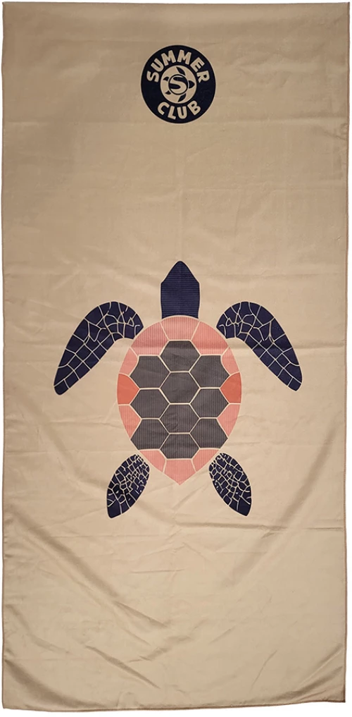 Πετσέτα Παραλίας Microfiber SummerClub Turtle 180X90cm Κωδ. 18420 Sand