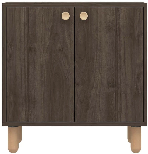 Ντουλάπι Lina 327ODS1502 72x36x73cm Walnut Μοριοσανίδα, Μελαμίνη