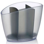 Βάση Στεγνώματος Μαχαιροπίρουνων Cleankit 900640 15x19cm Clear-Grey Tescoma Πλαστικό