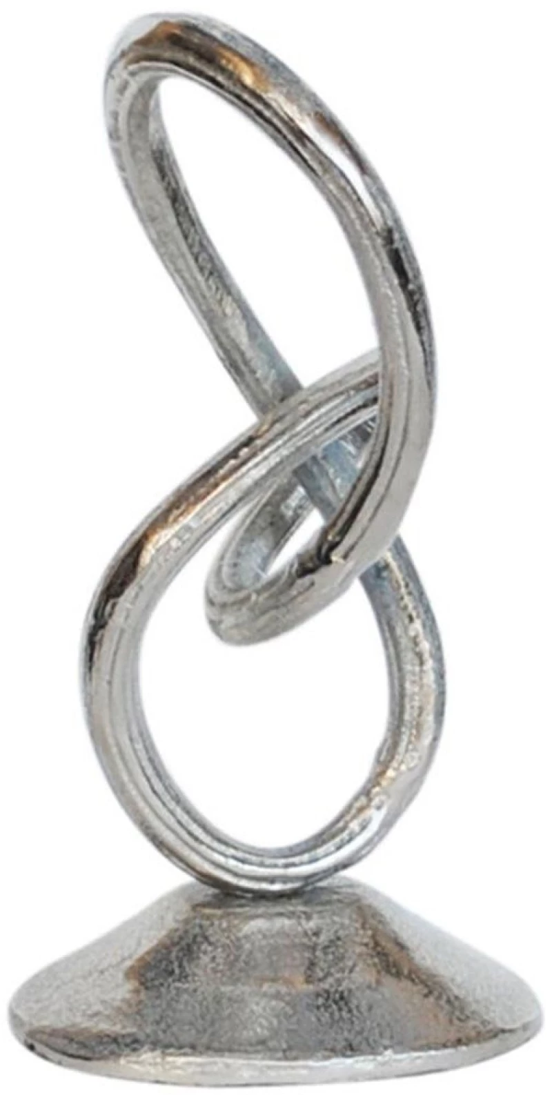 Διακοσμητικός Κόμπος 00.07.72044 14,5x9,5x30cm Silver Μέταλλο