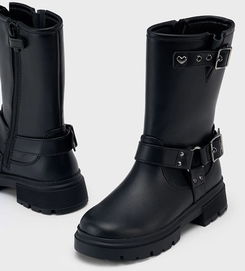Mayoral Biker τρακτερωτη ψηλη μαυρο 15-46564-043 46564 Κορίτσι