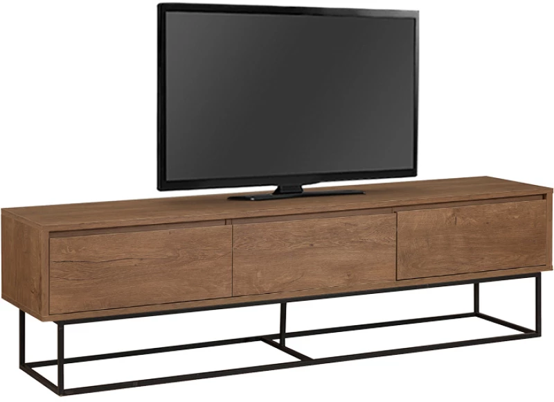 Έπιπλο τηλεόρασης Amedeo Megapap χρώμα καρυδί 180x40x50εκ.