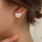 Σκουλαρίκι 511AUR1586 White Heliophilia Silver