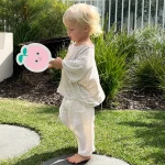 SunnyLife Ρακέτες Παραλίας Παιδικές Velcro Poppy the Peach Multi 26180112