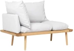 Ανάκλινδρο Lounge Around 5562C723-03 127x74,5x40,3cm Oak-Light Grey Umage