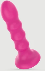 Dildo Σιλικόνης Με Ραβδώσεις & Βεντούζα Classic Silicone Ribbed Dildo With Suction Cup 13 cm - Κόκκινο
