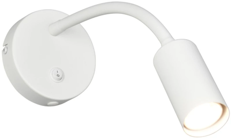 Φωτιστικό Επίτοιχο Reality Lighting -RL TARYN R26851731 Λευκό Ματ (White Mat)
