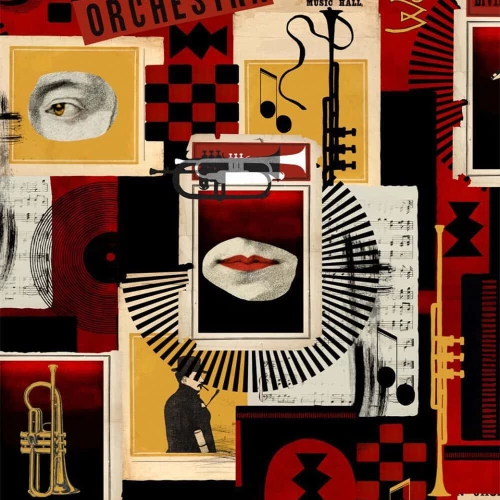 Ταπετσαρία Composer Machine WP20871 Multi-Red MindTheGap