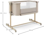 Βρεφικό Λίκνο Παρκοκρέβατο KinderKraft NESTEE GROW 2 Beige