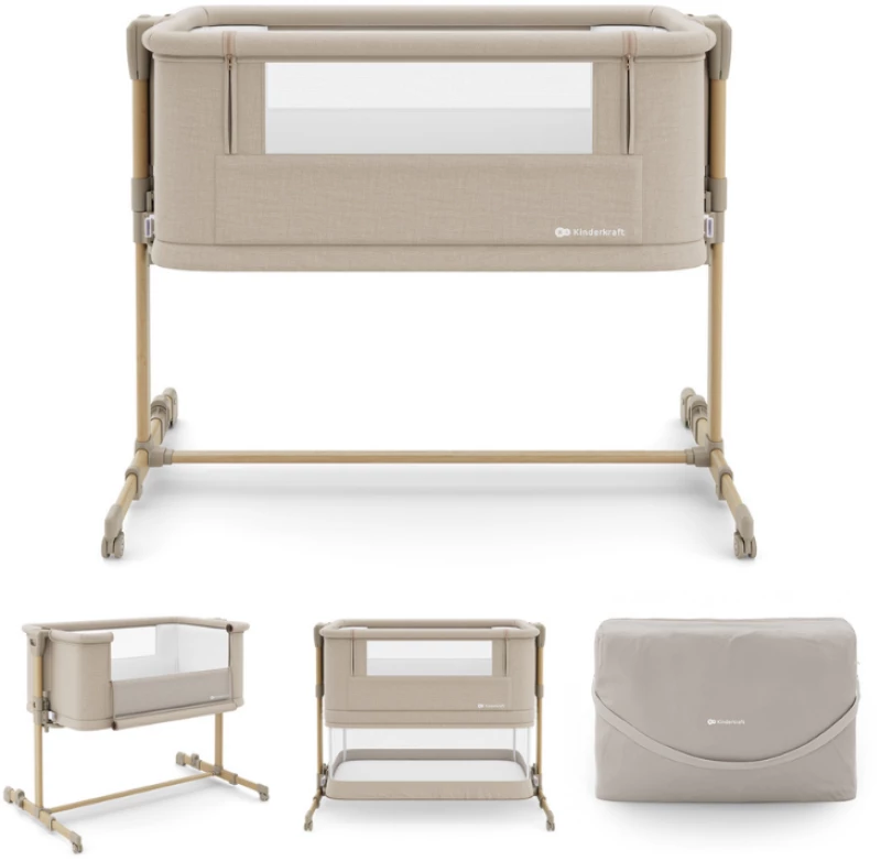 Βρεφικό Λίκνο Παρκοκρέβατο KinderKraft NESTEE GROW 2 Beige