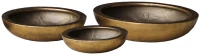 LIBERTA CALIX ΜΠΩΛ SET 3ΤΜΧ 54x54x13cm ΤΕΧΝΗΤΗ ΠΕΤΡΑ ΧΡΥΣΟ