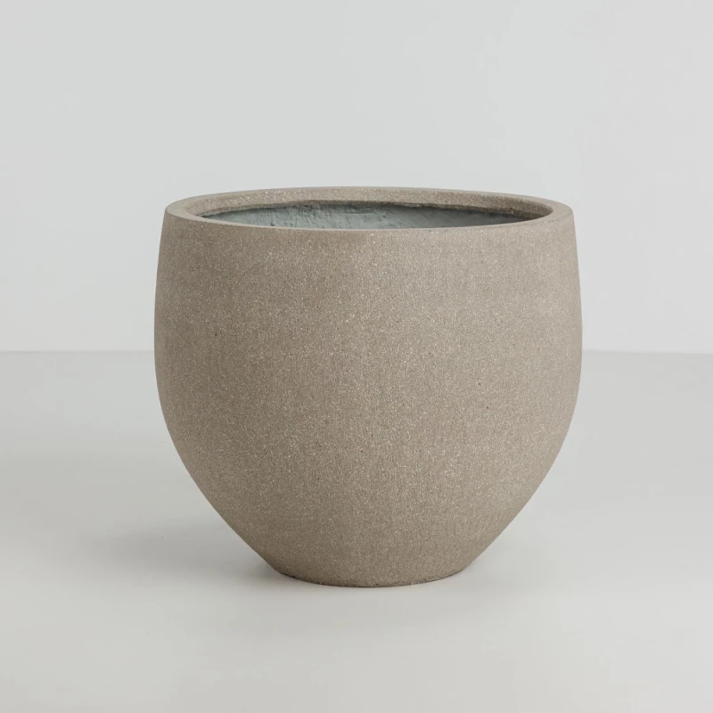 LIBERTA SCILLA ΓΛΑΣΤΡΑ SET 2ΤΜΧ 40x40x34cm ΤΣΙΜΕΝΤΟ ΚΑΦΕ ΑΝΟΙΧΤΟ