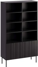 Βιβλιοθήκη Isla 163062489 101x40x175cm Black