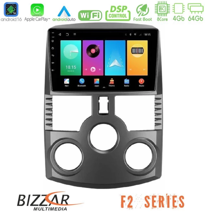 Bizzar F2 Series 8Core Android16 4+64GB  Daihatsu Terios Navigation Multimedia Tablet 9"