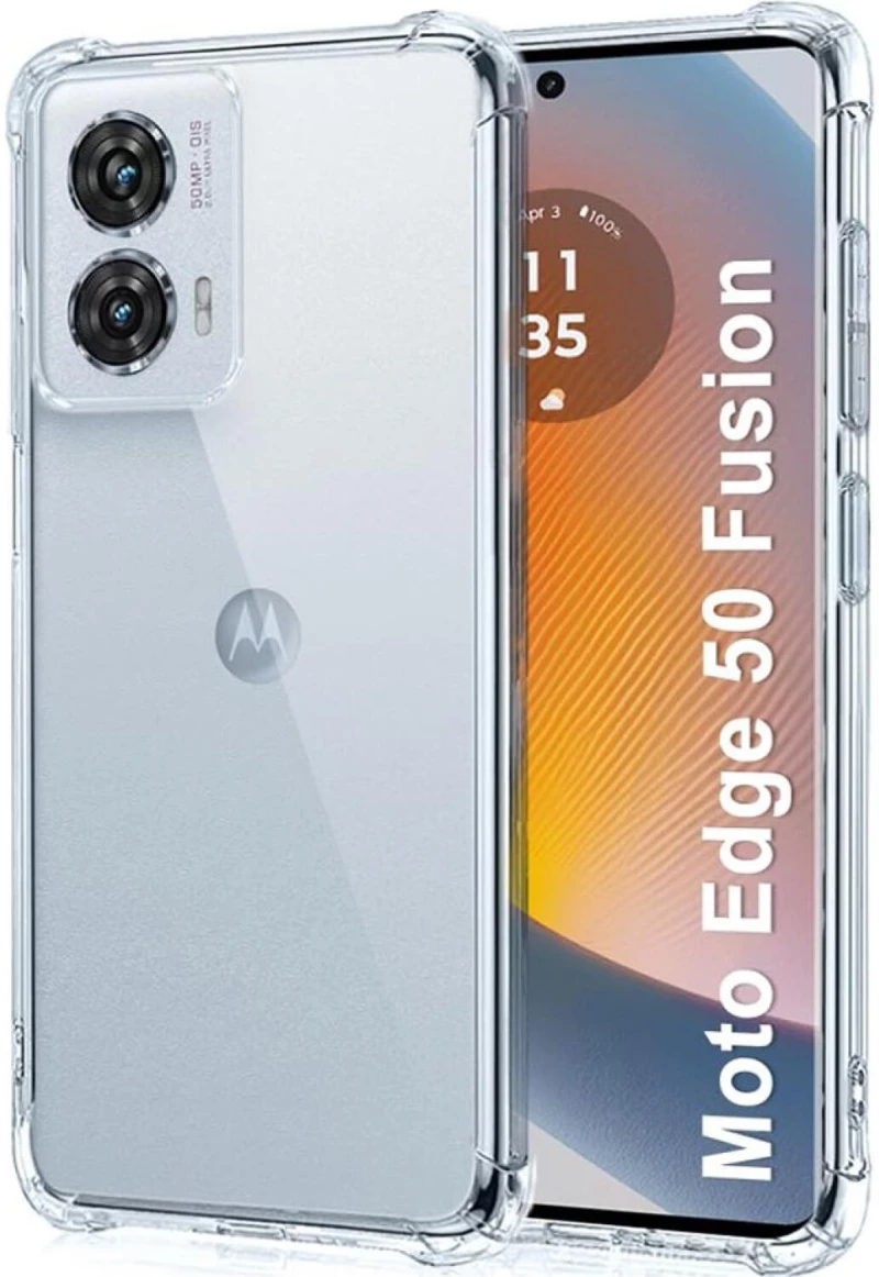 Θήκη Motorola Edge 50 Fusion Techsuit Shockproof Clear Silicone Διάφανη Σιλικόνης - Clear (5949419193192)