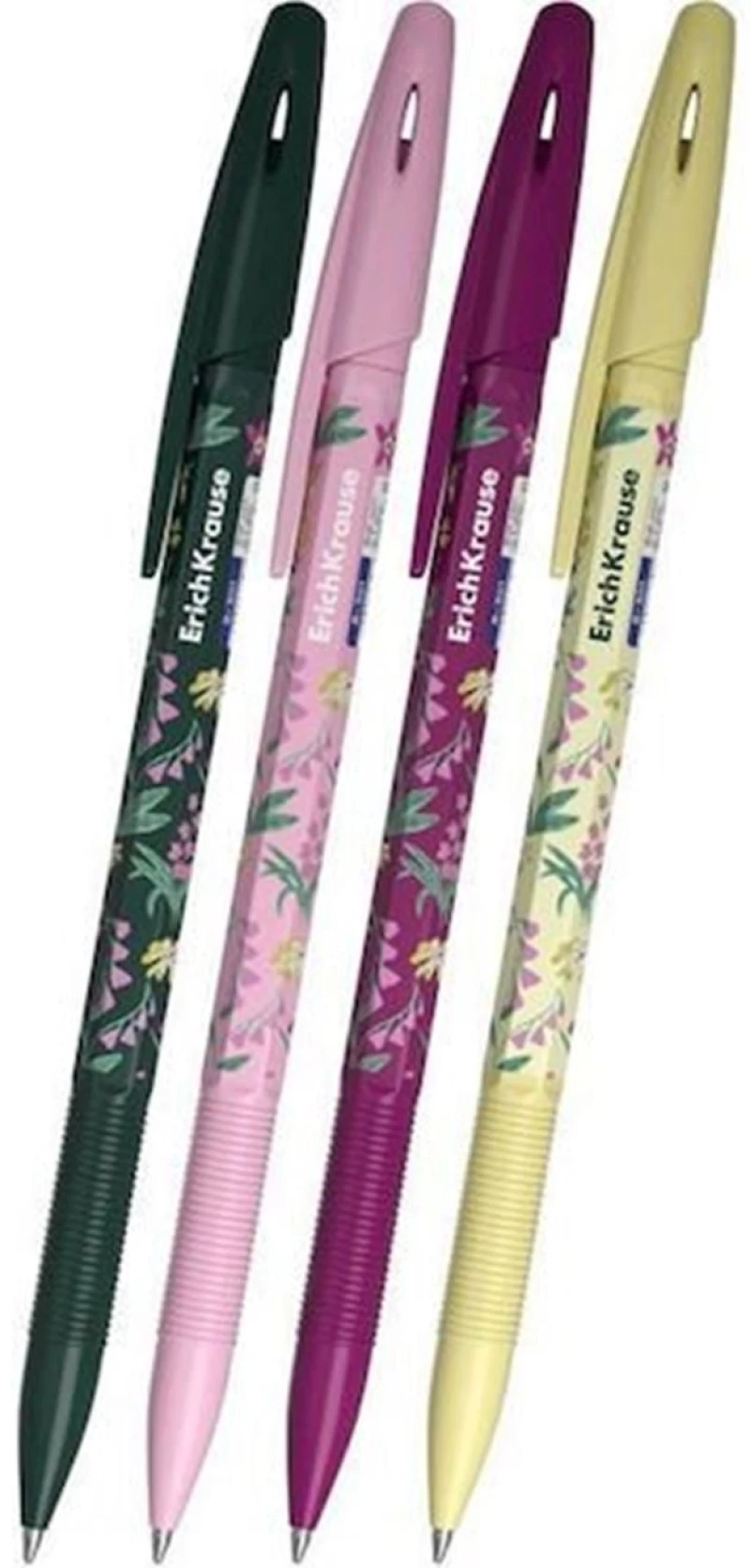 Στυλό ErichKrause R-301 Stick Floral Soul 0.7mm Blue 63078