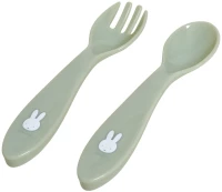 Σετ Κουταλάκι και Πηρούνι 16 cm Miffy Green KOKO