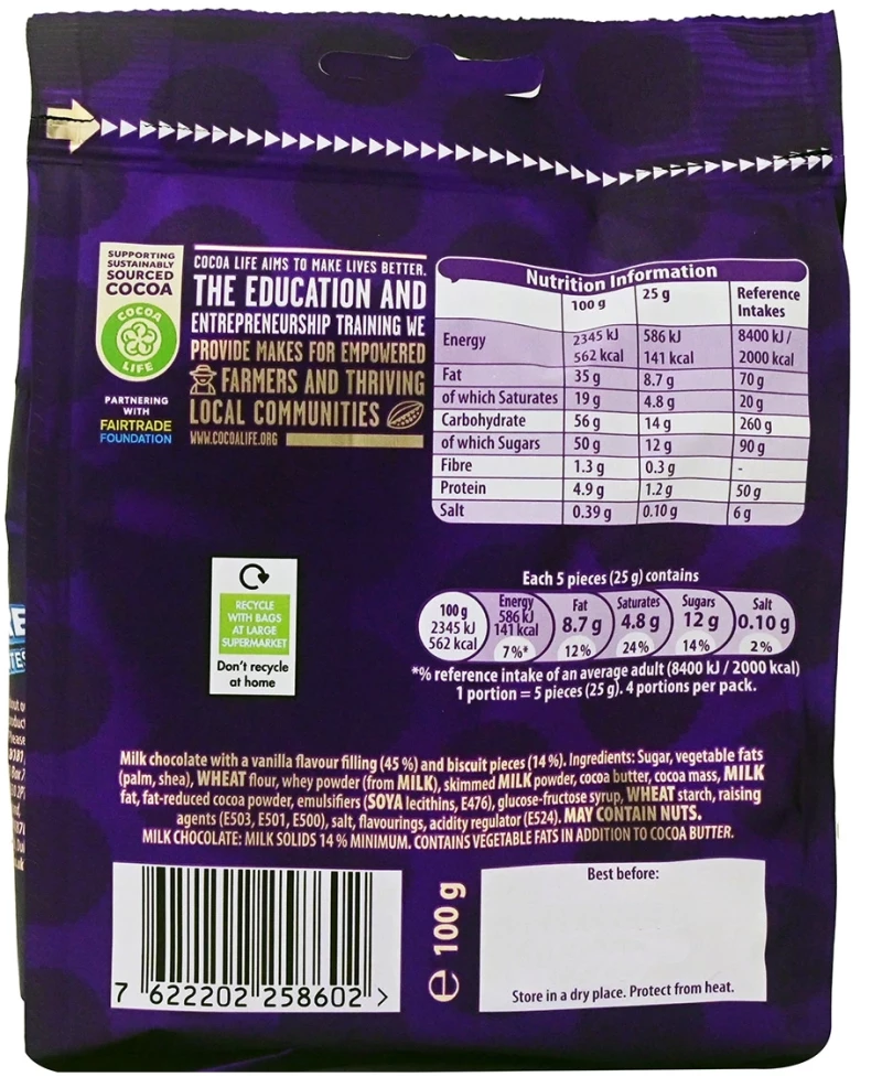 Cadbury Oreo Bites 100gr