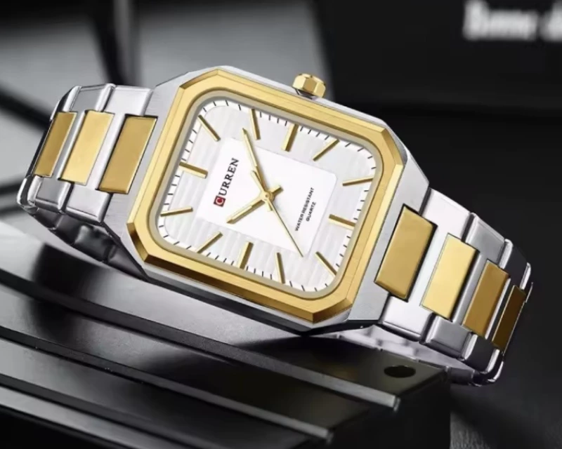 Ρολόι με Μεταλλικό Μπρασελέ CURREN 8457 Golden Silver