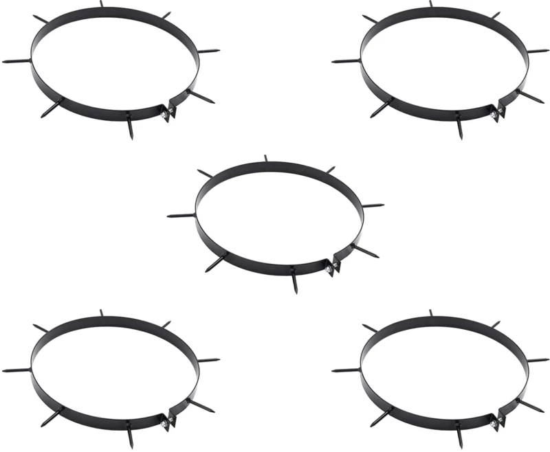 vidaXL Σφιγκτήρας Αεριστήρα Γκαζόν με Σπαθιά 5 pcs Ø 30 cm Ατσάλι