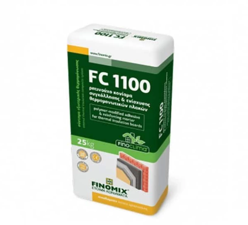 Ρητινούχα κόλλα θερμοπρόσοψης λευκή Finomix FC1100 25κιλ