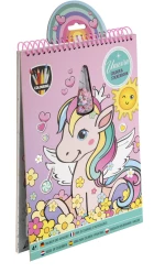 ΒΙΒΛΙΟ ΖΩΓΡΑΦΙΚΗΣ ΜΕ ΜΕ STICKERS UNICORN- 002.150114