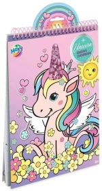 ΒΙΒΛΙΟ ΖΩΓΡΑΦΙΚΗΣ ΜΕ ΜΕ STICKERS UNICORN- 002.150114