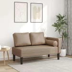 Ανάκλιντρο Καπουτσίνο Συνθετικό Δέρμα με Μαξιλάρια Συνθετικό |4007569