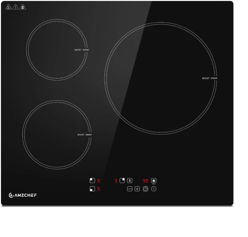 Induction cooktop AMZCHEF CE-T-74IB3xyzf-CS 3 zones