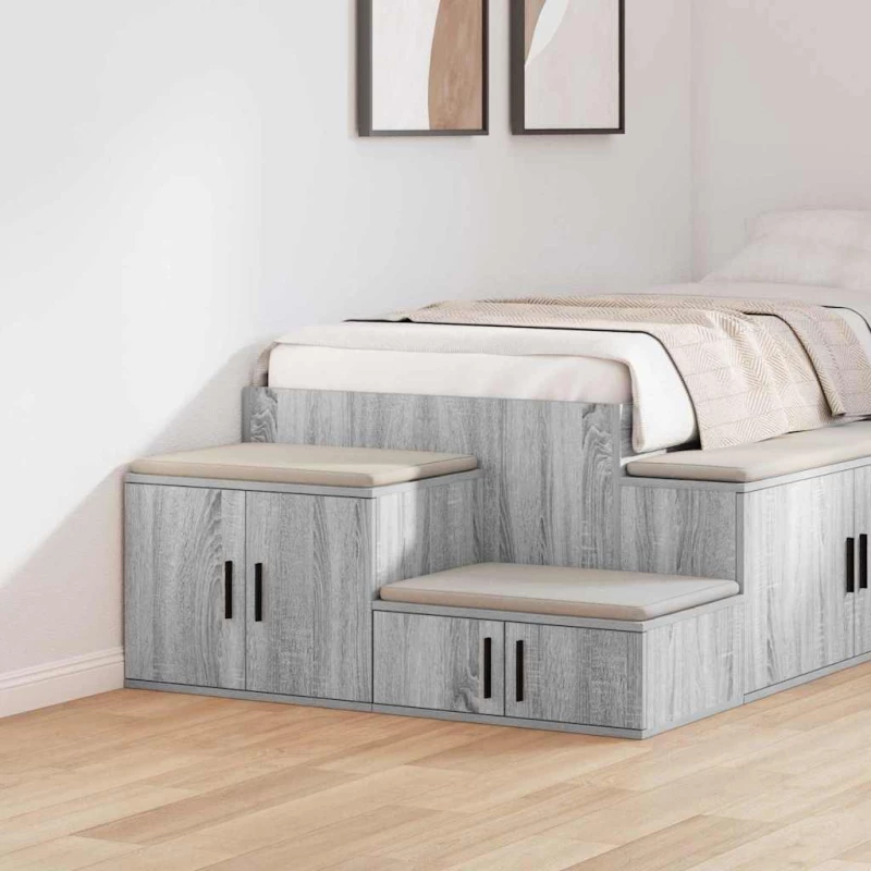 Ντουλάπι αποθήκευσης 2 pcs Γκρίζο Σονομα 108 x 41 x 40 εκ |866672