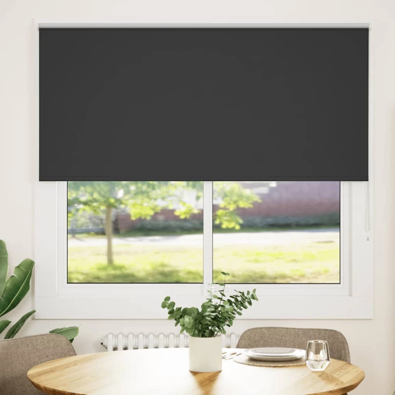 Roller Blind Blackout Μαύρο 150x150 cm Πλάτος υφάσματος 146,6cm |4010878