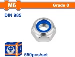 Wadfow WMV6506A Παξιμάδι Ασφαλείας 550τμχ DIN 985