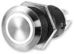 Διακόπτης Πατητός Λευκό LED Inox - ON-OFF