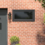 Παράθυρο Κάτω Στρώματος RISOR Ανθρακί 110 x 60 cm PVC και Γυαλί |42047299