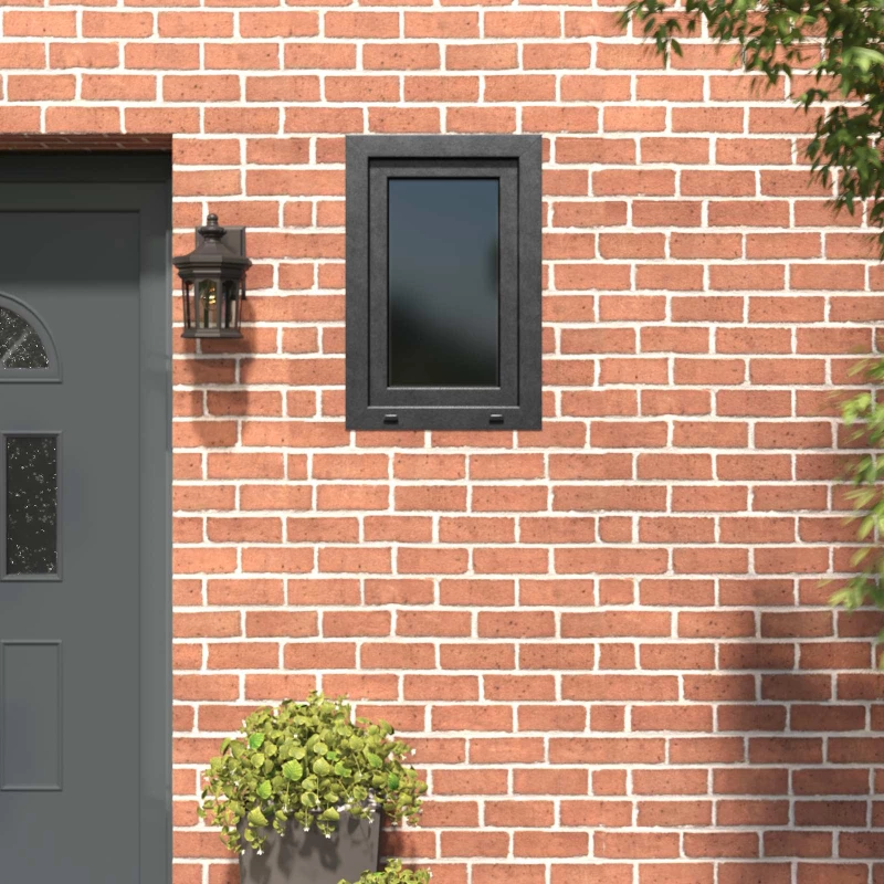 Παράθυρο Κάτω Στρώματος RISOR Ανθρακί 60 x 80 cm PVC και Γυαλί |42047314