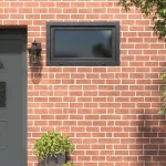 Παράθυρο Κάτω Στρώματος RISOR Ανθρακί 100 x 60 cm PVC και Γυαλί |42047334