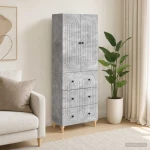 Σέτ Ντουλαπιών 2 pcs 66 x 34,5 x 90 εκ Επεξεργασμένο Ξύλο |3416460