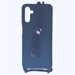 Θήκη Σιλικόνης με Κορδόνι Κολιέ για Samsung Galaxy A13 5G / A04s - Σκούρο Μπλε