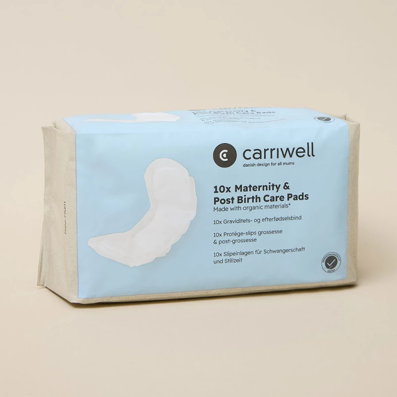Carriwell 10x Σερβιέτες Λοχείας από Οργανικά Υλικά