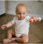 BabyOno: Κουδουνίστρα με μασητικό - Πολύχρωμη