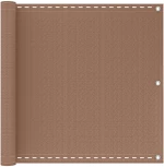 Οθόνη Μπαλκονιού Taupe 90 x 800 cm HDPE και Αλουμίνιο |4003142