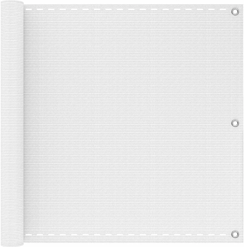Οθόνη Μπαλκονιού Λευκό 90 x 800 cm HDPE και Αλουμίνιο |4002889