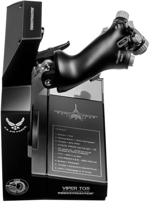Thrustmaster VIPER TQS Black USB Flight Sim Analogue / Digital PC
