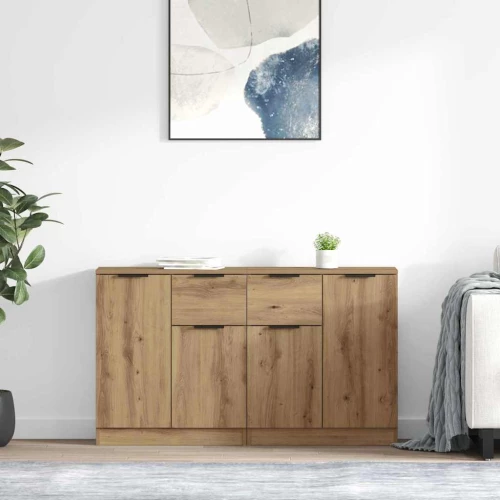 Παραδοσιακά Πλευρικά Έπιπλα 2 pcs Artisan Oak 60 x 30 x 70 εκ. |3415583