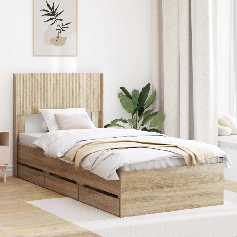 Καλάθι με αποθήκη και κεφαλάρι Sonoma Δρυς 75 x 190 cm |3414349